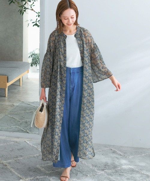 URBAN RESEARCH ROSSO WOMEN（アーバンリサーチ　ロッソ）の「ペイズリーフラワーワンピース（ワンピース・レディース・ブラック系その他/グリーン系その他・FREE）」の8枚目の写真