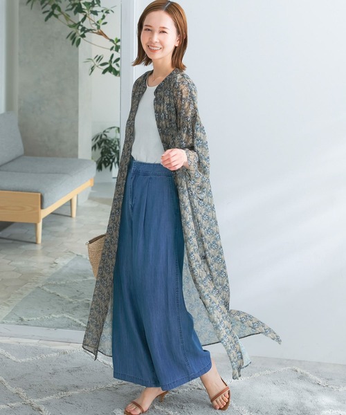 URBAN RESEARCH ROSSO WOMEN（アーバンリサーチ　ロッソ）の「ペイズリーフラワーワンピース（ワンピース・レディース・ブラック系その他/グリーン系その他・FREE）」の9枚目の写真