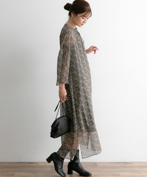 URBAN RESEARCH ROSSO WOMEN（アーバンリサーチ　ロッソ）の「ペイズリーフラワーワンピース（ワンピース・レディース・ブラック系その他/グリーン系その他・FREE）」の15枚目の写真