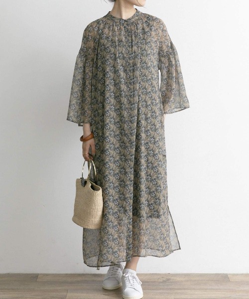 URBAN RESEARCH ROSSO WOMEN（アーバンリサーチ　ロッソ）の「ペイズリーフラワーワンピース（ワンピース・レディース・ブラック系その他/グリーン系その他・FREE）」の17枚目の写真