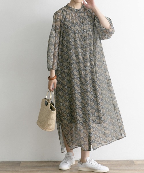 URBAN RESEARCH ROSSO WOMEN（アーバンリサーチ　ロッソ）の「ペイズリーフラワーワンピース（ワンピース・レディース・ブラック系その他/グリーン系その他・FREE）」の19枚目の写真