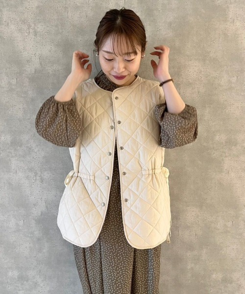 flower（フラワー）の「ハートリーブスワンピース（ワンピース・レディース・ブラウン/カーキ・FREE）」の7枚目の写真