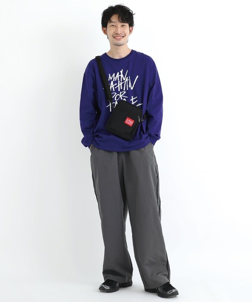 Manhattan Portage（マンハッタンポーテージ）の「Manhattan Portage/マンハッタンポーテージ ショルダーバック City Light Bag MP1403PL（ショルダーバッグ・メンズ・ブラック×レッド・FREE）」の13枚目の写真