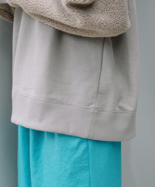 Munich（ミューニック）の「裏毛×シープボアスウェットプルオーバー（スウェット・レディース・アイボリー/グレイッシュベージュ/ブラック・FREE）」の14枚目の写真