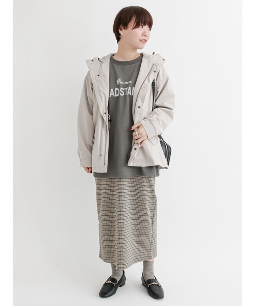 Lugnoncure（ルノンキュール）の「ロゴロンT（Tシャツ/カットソー・レディース・ベージュ/オフホワイト/チャコール・ﾌﾘ-）」の9枚目の写真