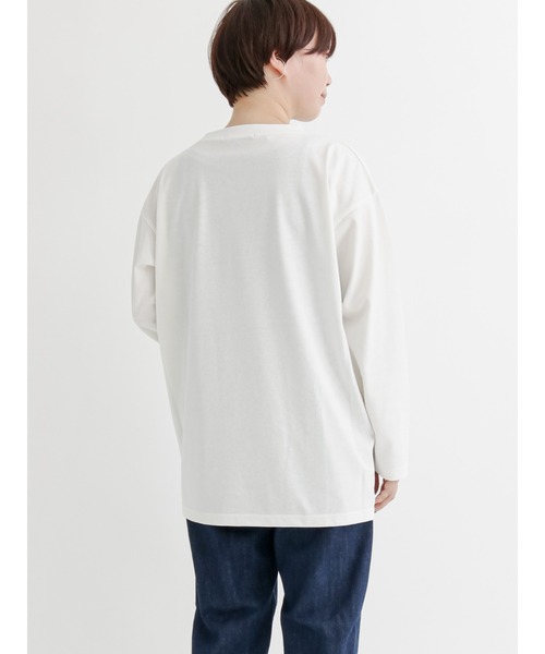 Lugnoncure（ルノンキュール）の「ロゴロンT（Tシャツ/カットソー・レディース・ベージュ/オフホワイト/チャコール・ﾌﾘ-）」の13枚目の写真