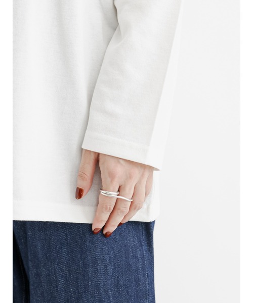 Lugnoncure（ルノンキュール）の「ロゴロンT（Tシャツ/カットソー・レディース・ベージュ/オフホワイト/チャコール・ﾌﾘ-）」の16枚目の写真