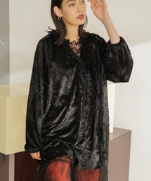 OKIRAKU | (OKIRAKU×ROSE BUD)クリンクルベロア　チャーチワンピース(ワンピース)