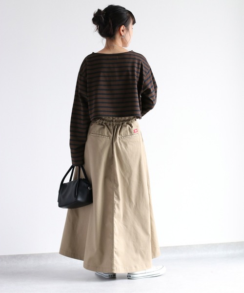 cepo(セポ)の「タンタケ ショートボーダーロンTee(Tシャツ/カットソー・レディース・ダークブラウン/ブラウン/オフホワイト・M)」の10枚目の写真