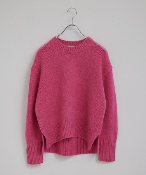 ROPE'（ロペ）の「タスマニアウールクルーネックニット（ニット/セーター・レディース・ホワイト/オリーブ/ピンク系その他/ホワイト系その他2・38）」の5枚目の写真