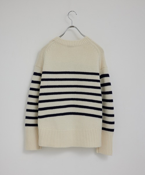 ROPE'（ロペ）の「タスマニアウールクルーネックニット（ニット/セーター・レディース・ホワイト/オリーブ/ピンク系その他/ホワイト系その他2・38）」の7枚目の写真