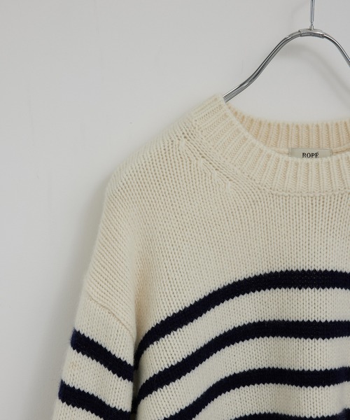 ROPE'（ロペ）の「タスマニアウールクルーネックニット（ニット