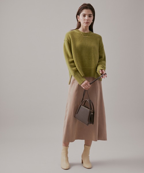 ROPE'（ロペ）の「タスマニアウールクルーネックニット（ニット/セーター・レディース・ホワイト/オリーブ/ピンク系その他/ホワイト系その他2・38）」の14枚目の写真