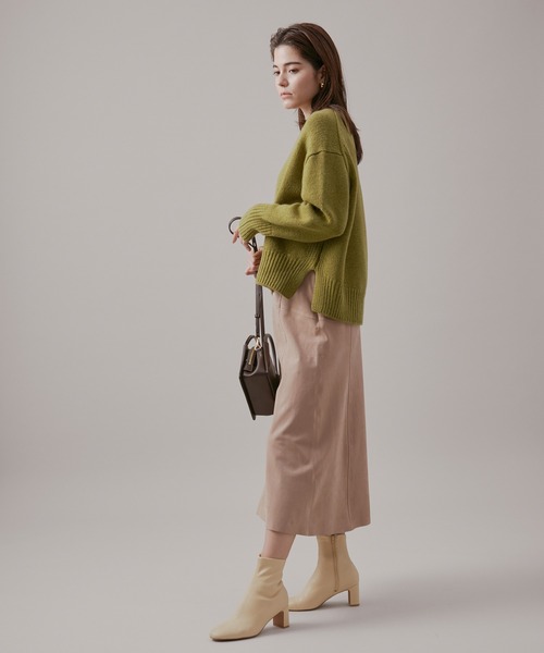 ROPE'（ロペ）の「タスマニアウールクルーネックニット（ニット/セーター・レディース・ホワイト/オリーブ/ピンク系その他/ホワイト系その他2・38）」の15枚目の写真