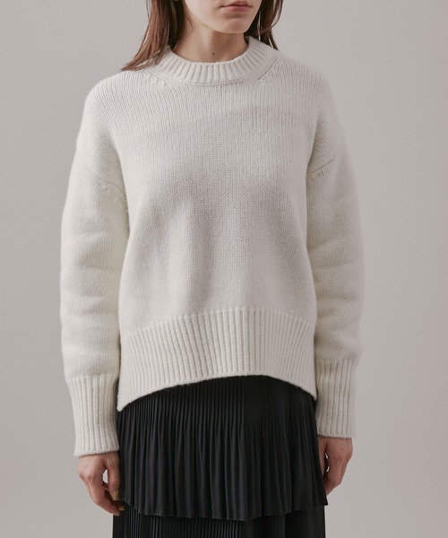 ROPE'（ロペ）の「タスマニアウールクルーネックニット（ニット/セーター・レディース・ホワイト/オリーブ/ピンク系その他/ホワイト系その他2・38）」の17枚目の写真