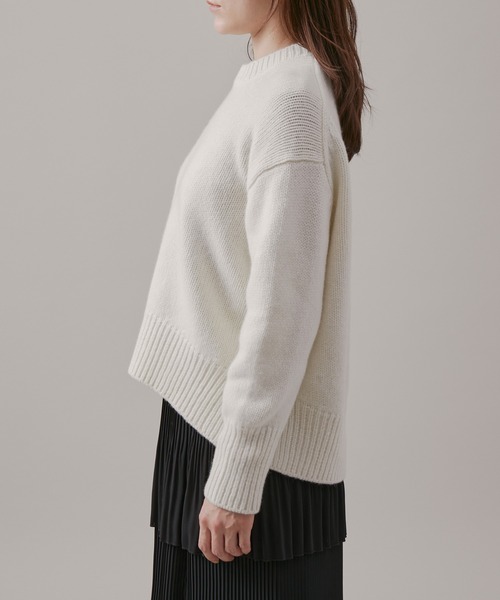 ROPE'（ロペ）の「タスマニアウールクルーネックニット（ニット/セーター・レディース・ホワイト/オリーブ/ピンク系その他/ホワイト系その他2・38）」の18枚目の写真