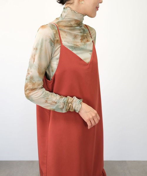 ＡＮＤＪ（アンドジェイ）の「【2022/AW】水彩アート柄ハイネックシアートップス（Tシャツ/カットソー・レディース・ベージュ系その他2/ベージュ系その他・M）」の10枚目の写真