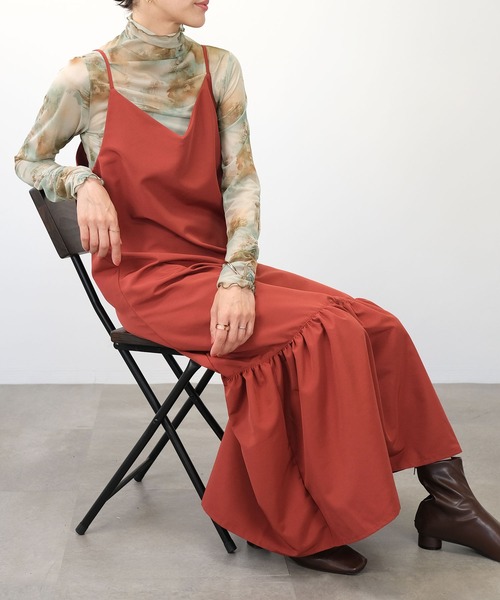 ＡＮＤＪ（アンドジェイ）の「【2022/AW】水彩アート柄ハイネックシアートップス（Tシャツ/カットソー・レディース・ベージュ系その他2/ベージュ系その他・M）」の11枚目の写真