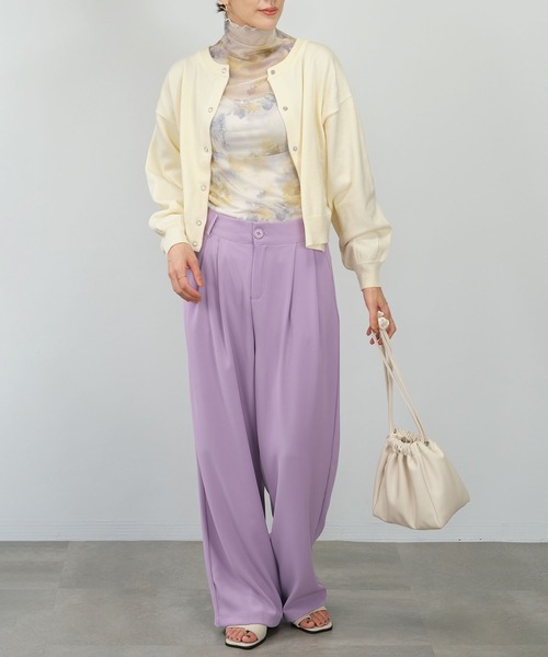 ＡＮＤＪ（アンドジェイ）の「【2022/AW】水彩アート柄ハイネックシアートップス（Tシャツ/カットソー・レディース・ベージュ系その他2/ベージュ系その他・M）」の20枚目の写真