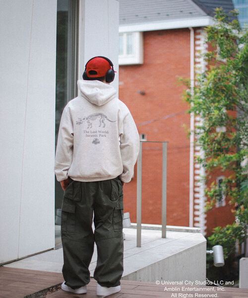 wiffle（ウィッフル）の「Wiffle / JURASSIC PARK HOODIE（スウェット・メンズ・ブラック/ライトグレー・SMALL/MEDIUM/LARGE/X-LARGE）」の5枚目の写真
