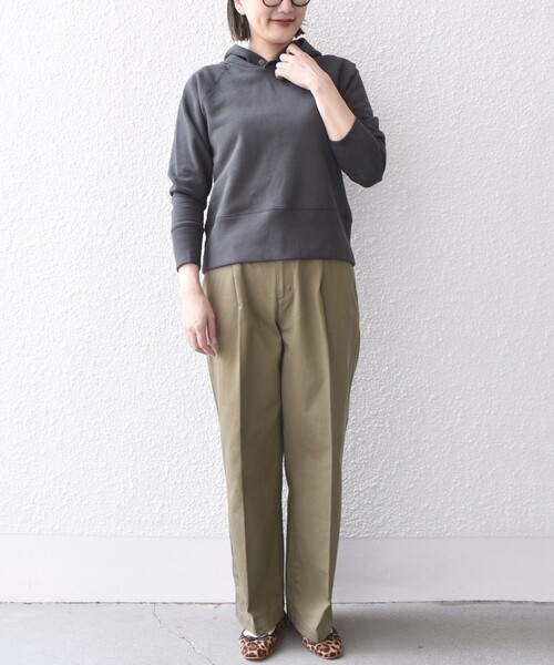 SHIPS Days（シップスデイズ）の「SHIPS Days:〈手洗い可能〉裏起毛フーディー（パーカー・レディース・ブルー/ダークグレー/ライトグレー・ONE SIZE）」の15枚目の写真