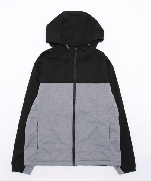 STYLEBLOCK(スタイルブロック)の「PERFECTWINDPROOFフリースボンディング切替止水ZIPパーカー(パーカー・メンズ・ネイビー/ブラック系その他/ブラック/ブラック系その他2・L/M)」の7枚目の写真