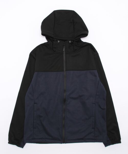 STYLEBLOCK(スタイルブロック)の「PERFECTWINDPROOFフリースボンディング切替止水ZIPパーカー(パーカー・メンズ・ネイビー/ブラック系その他/ブラック/ブラック系その他2・L/M)」の8枚目の写真