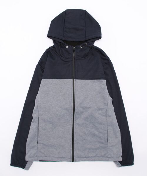 STYLEBLOCK(スタイルブロック)の「PERFECTWINDPROOFフリースボンディング切替止水ZIPパーカー(パーカー・メンズ・ネイビー/ブラック系その他/ブラック/ブラック系その他2・L/M)」の9枚目の写真