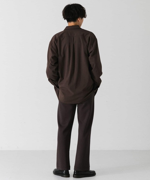 SENSE OF PLACE by URBAN RESEARCH(センスオブプレイスバイアーバンリサーチ)の「スフレスウェットセンタープレスストレートパンツ(スウェットパンツ・メンズ・ブラック/カーキ/ブラウン・MEDIUM/LARGE)」の16枚目の写真