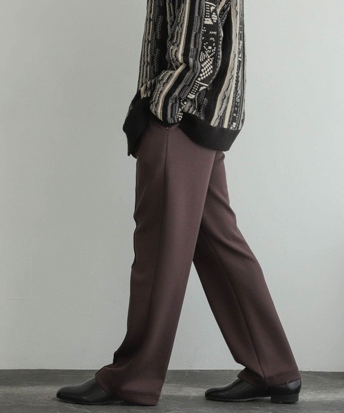 SENSE OF PLACE by URBAN RESEARCH(センスオブプレイスバイアーバンリサーチ)の「スフレスウェットセンタープレスストレートパンツ(スウェットパンツ・メンズ・ブラック/カーキ/ブラウン・MEDIUM/LARGE)」の17枚目の写真