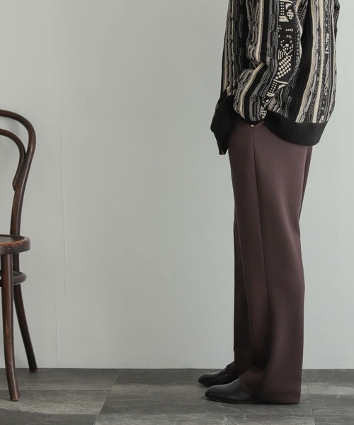 SENSE OF PLACE by URBAN RESEARCH(センスオブプレイスバイアーバンリサーチ)の「スフレスウェットセンタープレスストレートパンツ(スウェットパンツ・メンズ・ブラック/カーキ/ブラウン・MEDIUM/LARGE)」の18枚目の写真