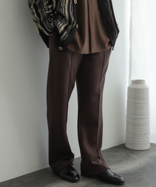 SENSE OF PLACE by URBAN RESEARCH(センスオブプレイスバイアーバンリサーチ)の「スフレスウェットセンタープレスストレートパンツ(スウェットパンツ・メンズ・ブラック/カーキ/ブラウン・MEDIUM/LARGE)」の21枚目の写真