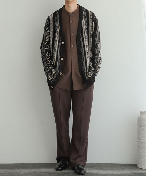 SENSE OF PLACE by URBAN RESEARCH(センスオブプレイスバイアーバンリサーチ)の「スフレスウェットセンタープレスストレートパンツ(スウェットパンツ・メンズ・ブラック/カーキ/ブラウン・MEDIUM/LARGE)」の22枚目の写真