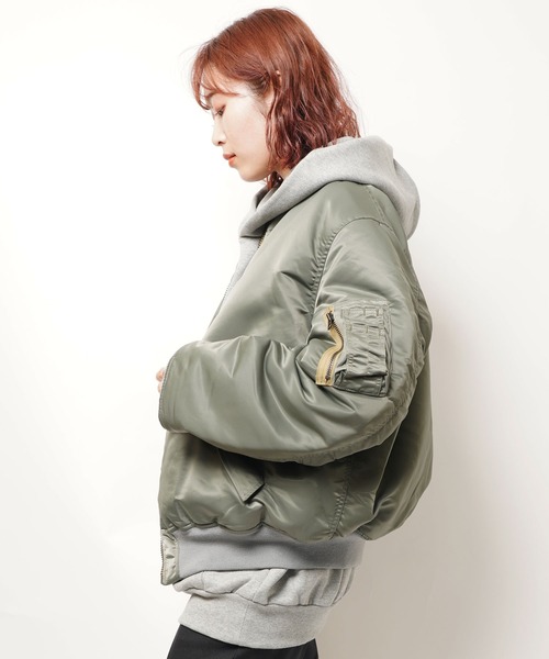 THE SHINZONE(ザ シンゾーン)の「MA-1(MA-1・レディース・カーキ・36/34)」の12枚目の写真