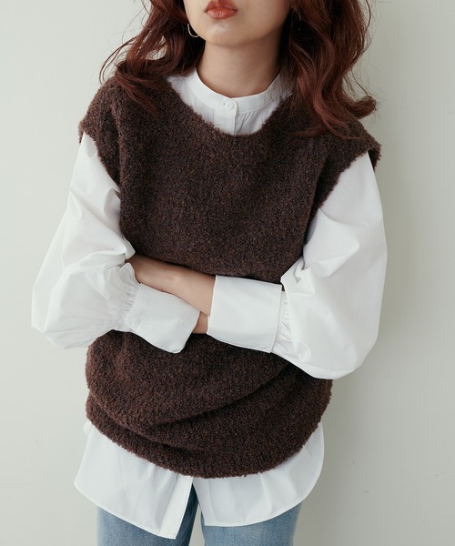 natural couture(ナチュラルクチュール)の「大人ナチュ/ レース衿付き大人のボリューム袖ブラウス(シャツ/ブラウス・レディース・オフホワイト/ブラック・FREE)」の10枚目の写真