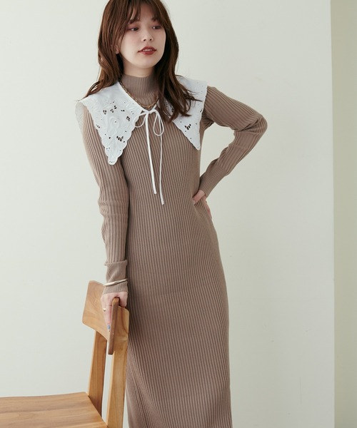 natural couture(ナチュラルクチュール)の「大人ナチュ/ レース衿付き大人のボリューム袖ブラウス(シャツ/ブラウス・レディース・オフホワイト/ブラック・FREE)」の19枚目の写真