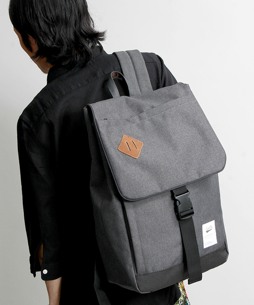 WEGO（ウィゴー）の「WEGO/リュックサック（バックパック/リュック・メンズ・ブラック/杢グレー/ネイビー/ホワイト・FREE）」の3枚目の写真