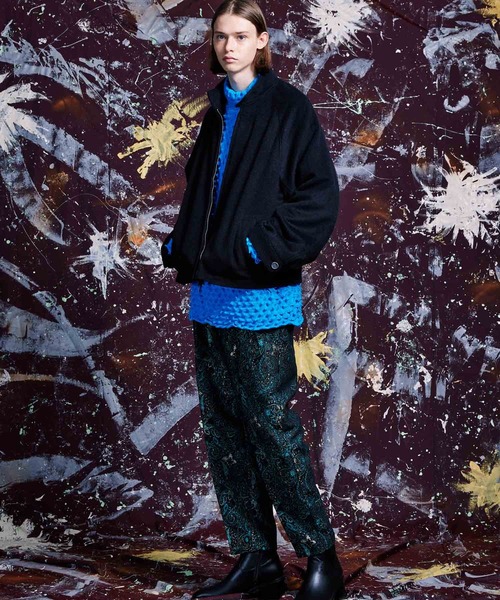 MAISON SPECIAL（メゾンスペシャル）の「《ユニセックスアイテム》ペイズリーフクレジャガード2タックキャロットテーパードパンツ【MAISON SPECIAL/メゾンスペシャル】（その他パンツ・メンズ・ブラック/ブルー・0/1/2）」の13枚目の写真