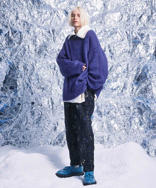 MAISON SPECIAL（メゾンスペシャル）の「《ユニセックスアイテム》ペイズリーフクレジャガード2タックキャロットテーパードパンツ【MAISON SPECIAL/メゾンスペシャル】（その他パンツ・メンズ・ブラック/ブルー・0/1/2）」の16枚目の写真