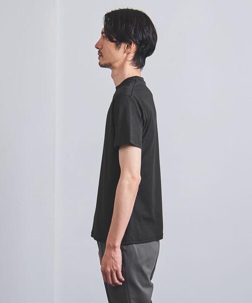 ユナイテッドアローズ　カットオフTシャツ　黒 H＞コットンハイゲージ カットオフTシャツ