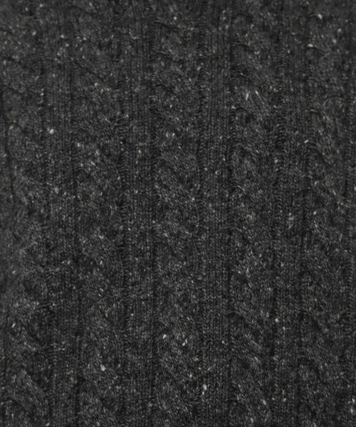 yuw（ユウ）の「ネップケーブルクロップド　172551（ニット/セーター・レディース・チャコールグレー/ブラウン/イエロー・FREE）」の18枚目の写真