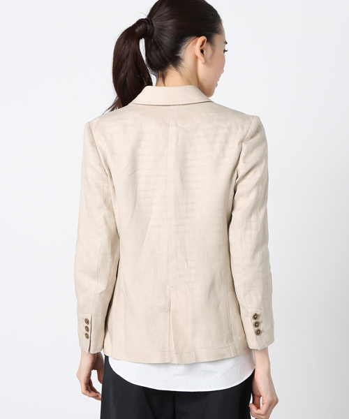 ivory court(アイボリーコート)の「◇リネン 2Bテーラードジャケット(テーラードジャケット・レディース・ホワイト/ベージュ/ネイビー・38/40)」の19枚目の写真