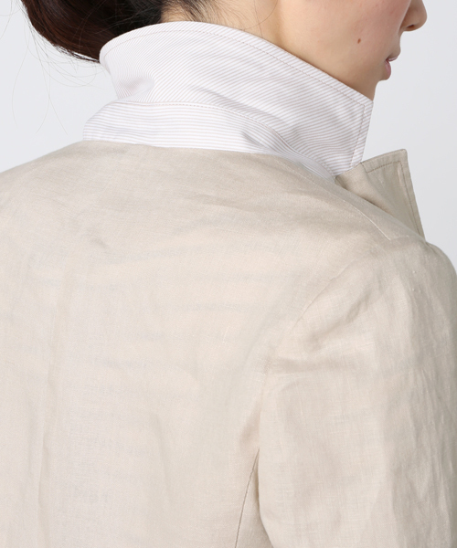 ivory court(アイボリーコート)の「◇リネン 2Bテーラードジャケット(テーラードジャケット・レディース・ホワイト/ベージュ/ネイビー・38/40)」の22枚目の写真