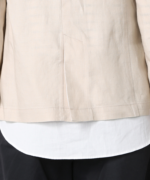 ivory court(アイボリーコート)の「◇リネン 2Bテーラードジャケット(テーラードジャケット・レディース・ホワイト/ベージュ/ネイビー・38/40)」の14枚目の写真