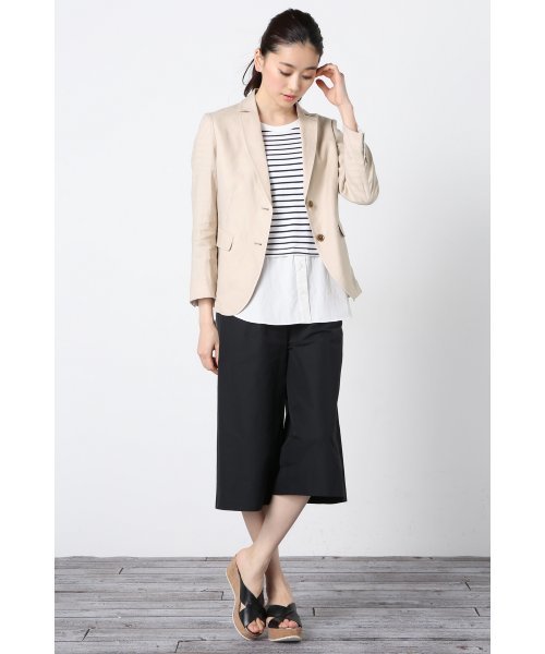 ivory court(アイボリーコート)の「◇リネン 2Bテーラードジャケット(テーラードジャケット・レディース・ホワイト/ベージュ/ネイビー・38/40)」の10枚目の写真