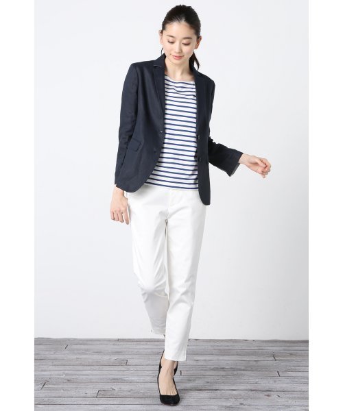 ivory court(アイボリーコート)の「◇リネン 2Bテーラードジャケット(テーラードジャケット・レディース・ホワイト/ベージュ/ネイビー・38/40)」の11枚目の写真
