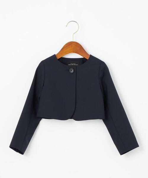 美品：T/Wソリッドジャケット&パンツ：green label relaxing T/W ソリッド ジャケット 110cm―130cm