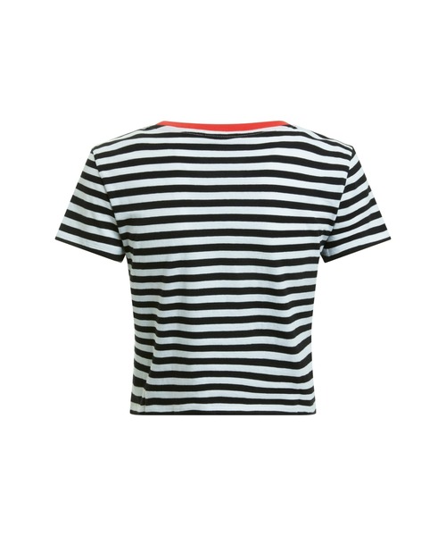 Guess（ゲス）の「GUESS Originals x Betty Boop Striped Cropped Baby Tee（Tシャツ/カットソー・レディース・ブラック・X-SMALL/SMALL/MEDIUM）」の6枚目の写真