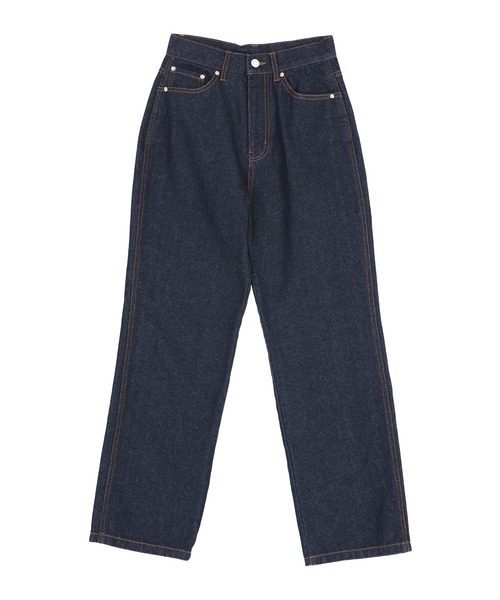 titivate（ティティベイト）の「ベーシックストレートデニムパンツ（デニムパンツ・レディース・グレー/インディゴブルー/ブルー・S/M/L）」の9枚目の写真