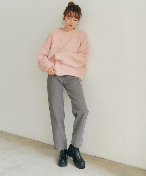 titivate（ティティベイト）の「ベーシックストレートデニムパンツ（デニムパンツ・レディース・グレー/インディゴブルー/ブルー・S/M/L）」の12枚目の写真